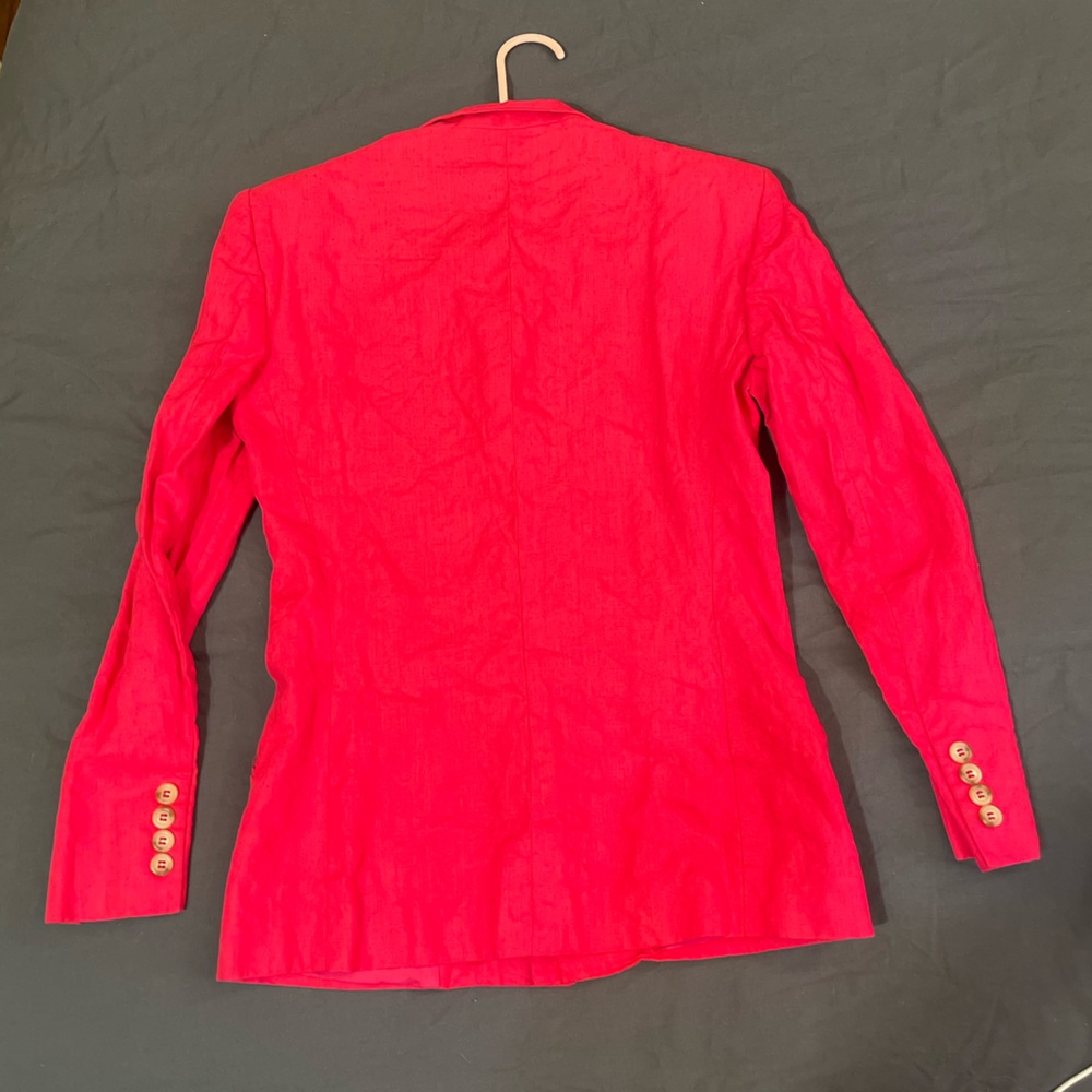 Ralph Lauren Vibrant Pink linen Blazer - Picture 5 of 6